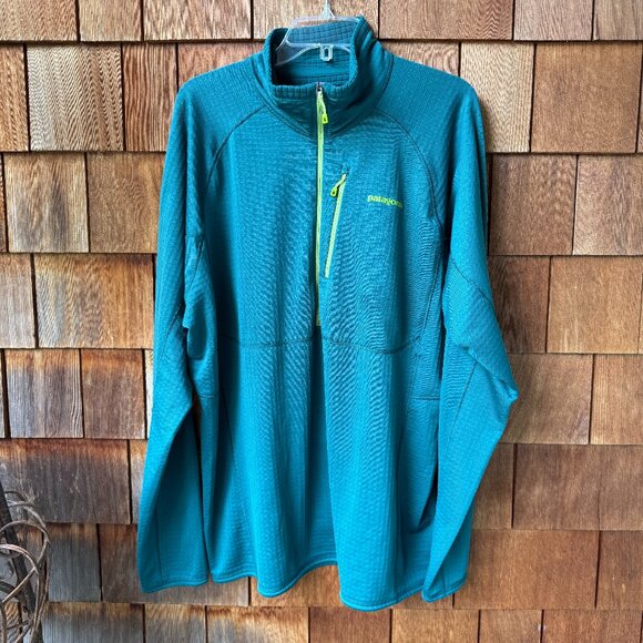 Like New Patagonia Borealis Green R1 Pullover in Men's XXL - Picture 1 of 13